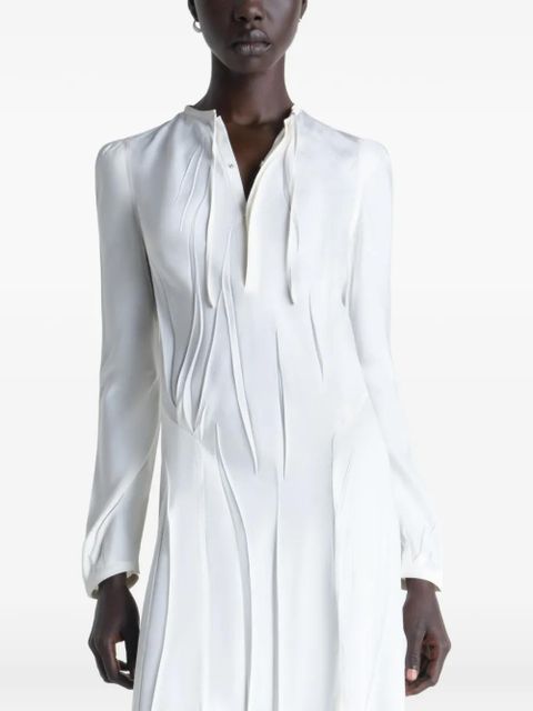 LEMAIRE pleated bias dress - White