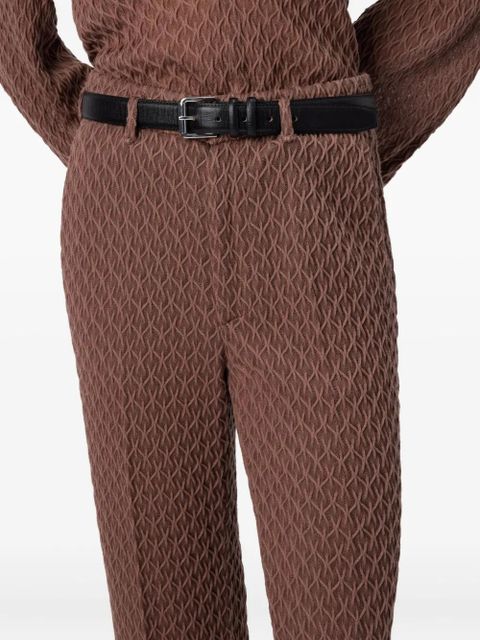 Missoni textured tailored trousers - Brown