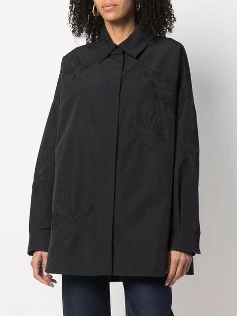 Valentino Garavani embroidered butterfly shirt - Black - zdjęcie produktu nr 2