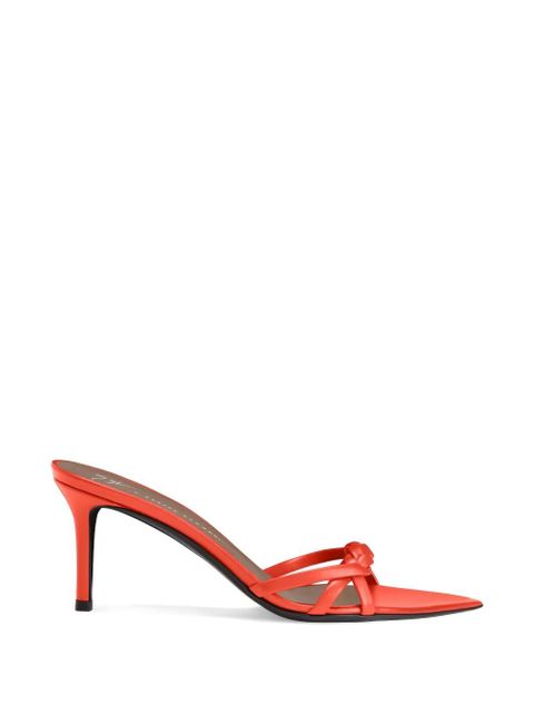 Giuseppe Zanotti 70mm Intrigo Braid mules - Orange - zdjęcie produktu nr 1