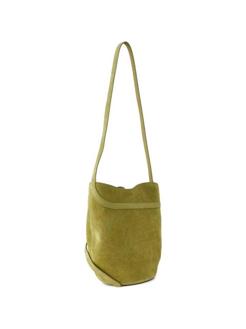 Liffner buckle calf suede bucket bag - Green