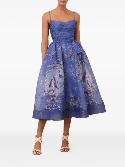 ZIMMERMANN Rebellion mermaid picnic midi dress - Blue - zdjęcie produktu nr 2