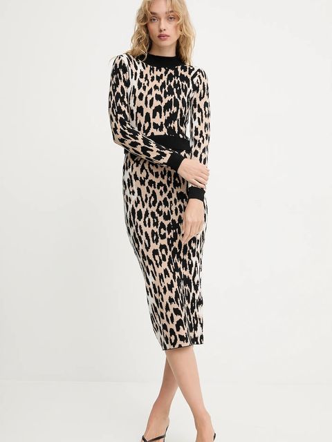 Answear.LAB sweter i spódnica damski kolor beżowy - zdjęcie produktu nr 1