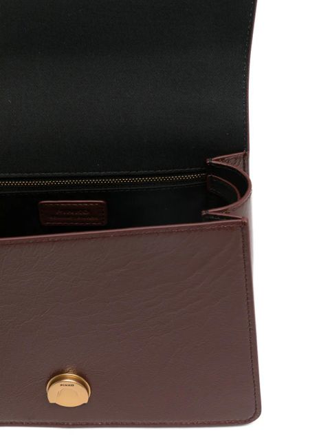 PINKO Love One logo-plaque tote bag - Red