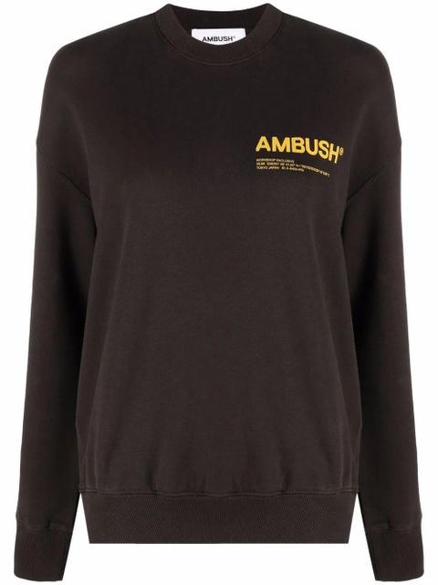 AMBUSH logo-print sweatshirt - Brown - zdjęcie produktu nr 1