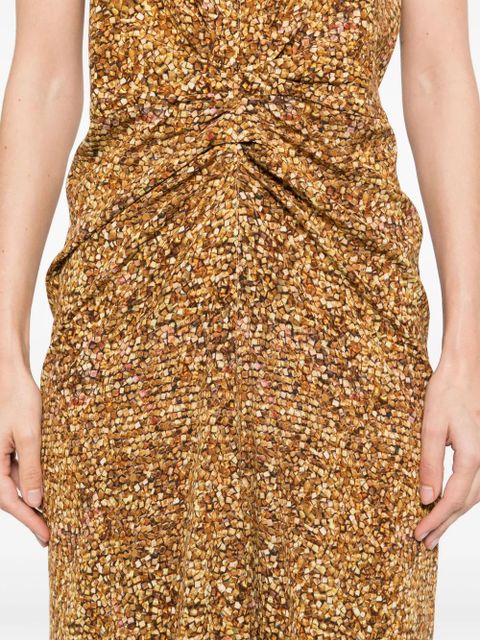 ISABEL MARANT Terena midi dress - Yellow