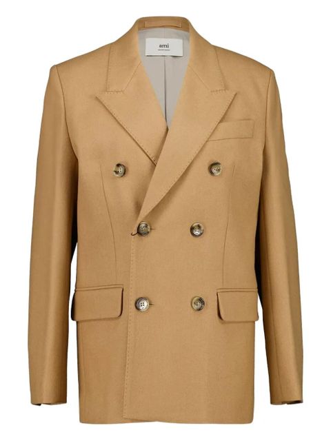 AMI Paris double-breasted wool blazer - Neutrals - zdjęcie produktu nr 1