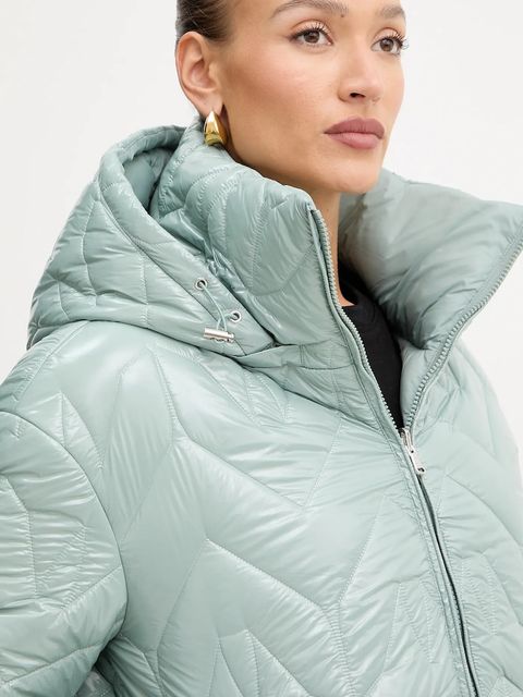 Patrizia Pepe kurtka kolor turkusowy zimowa 2O0189 A647