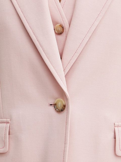 BOSS Orange marynarka z domieszką lnu