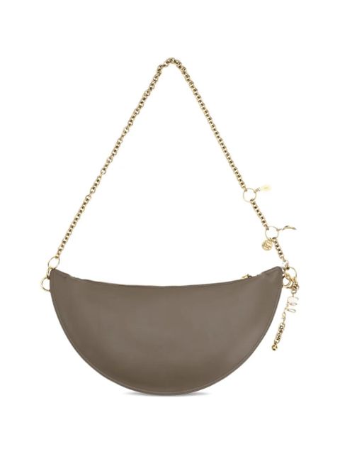 Chloé Icons chain leather shoulder bag - Grey - zdjęcie produktu nr 2