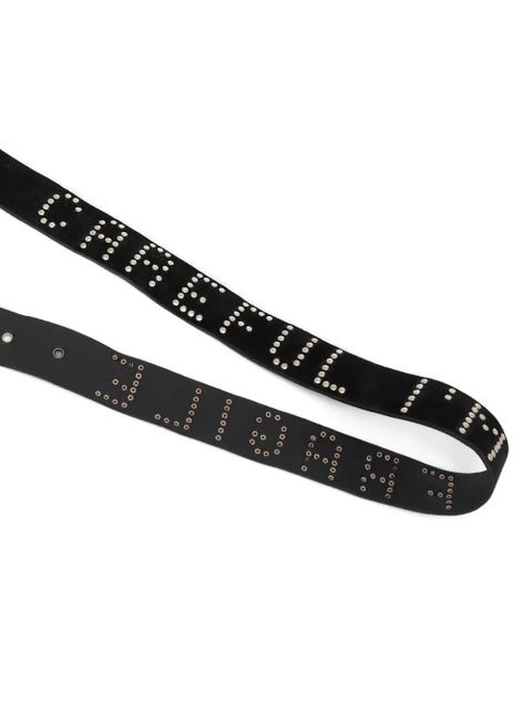 Gimaguas Fragile leather belt - Black - zdjęcie produktu nr 2
