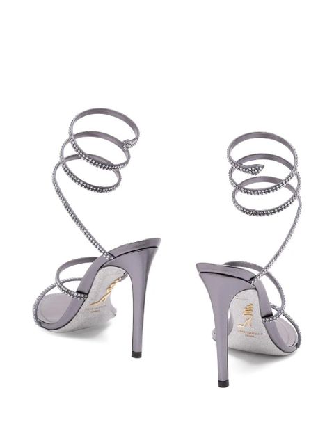 René Caovilla spiral-detail sandals - Grey