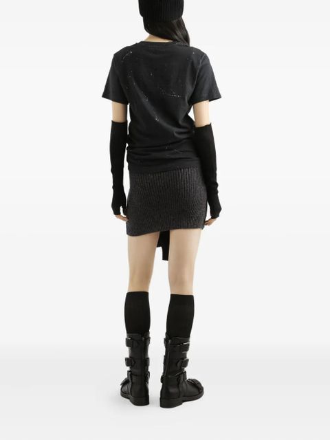 Dolce & Gabbana graphic-print distressed T-shirt - Black - zdjęcie produktu nr 2