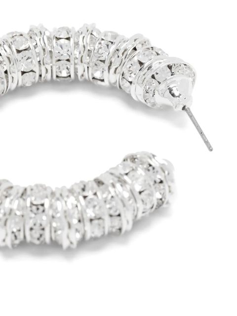 Magda Butrym crystal hoop earrings - Silver