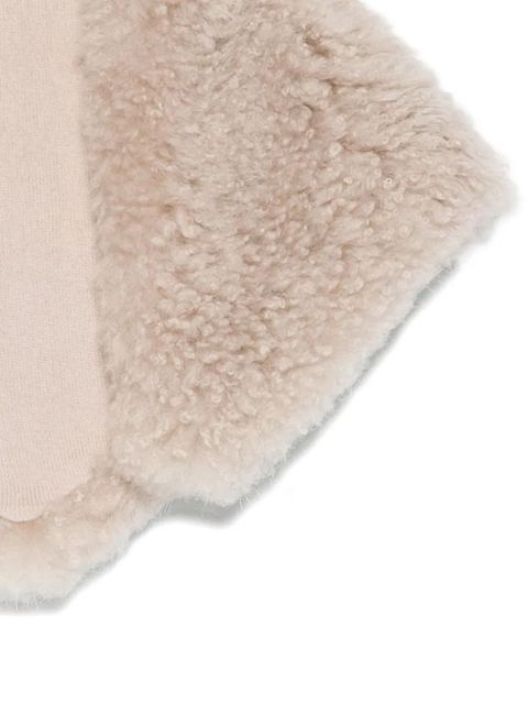 Yves Salomon shearling scarf - Neutrals - zdjęcie produktu nr 2
