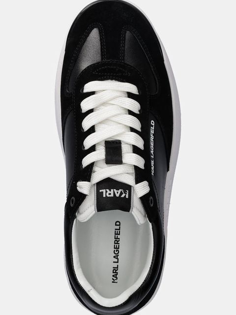 Karl Lagerfeld sneakersy skórzane KOBO III kolor czarny KL65025