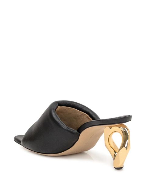 JW Anderson 69mm chain heel sandals - Black - zdjęcie produktu nr 2