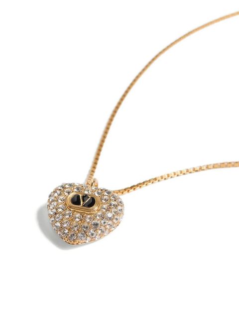 Valentino Garavani Coeur Royal Swarovski-crystals necklace - Gold - zdjęcie produktu nr 2