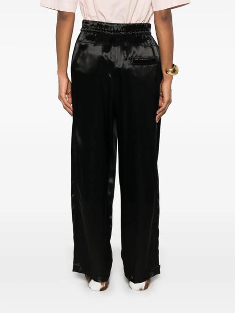 Jil Sander satin palazzo pants - Black