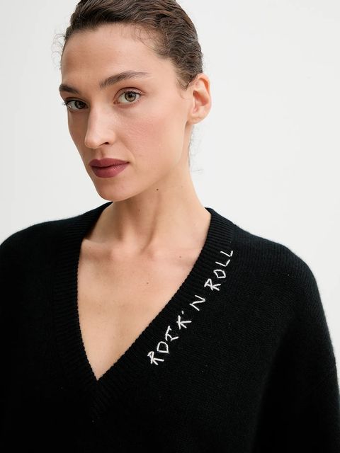 ZADIG&VOLTAIRE sweter kaszmirowy damski kolor czarny KWSW02913