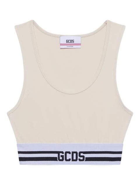 GCDS logo-band tank top - White - zdjęcie produktu nr 1