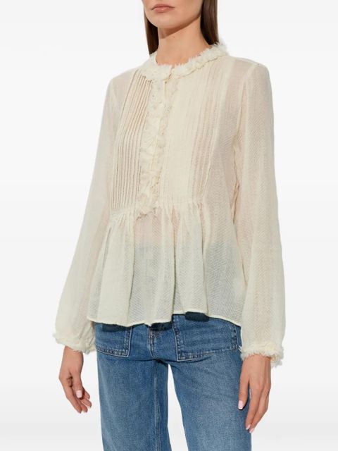Ulla Johnson ruffled blouse - Neutrals