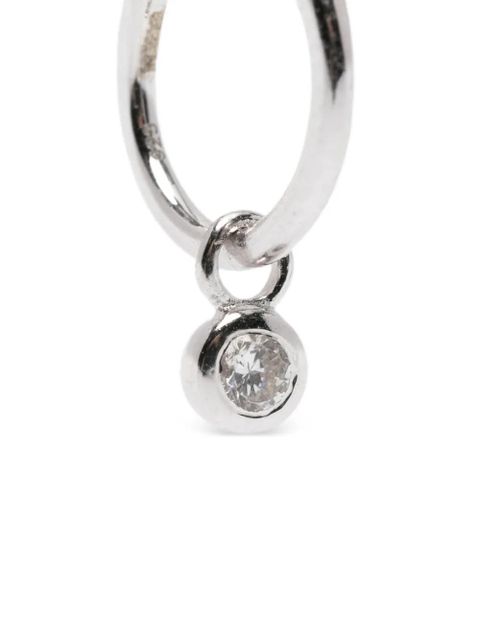 Missoma charm mini hoop earrings - Silver