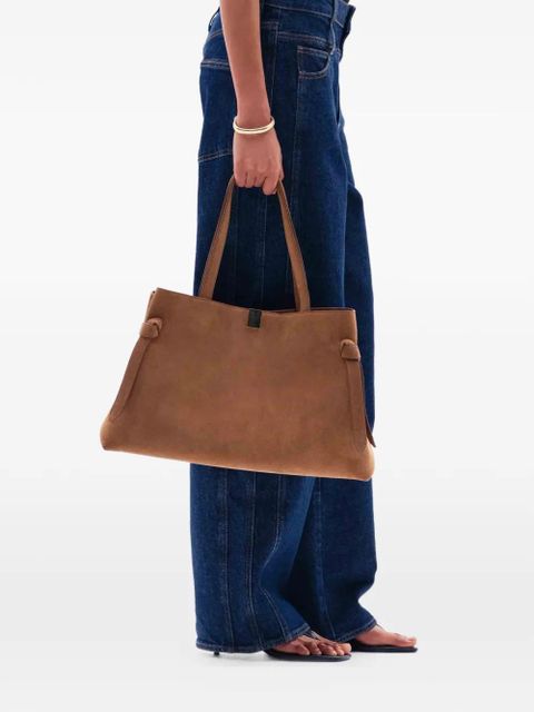 Yuzefi Gyoza suede tote bag - Brown - zdjęcie produktu nr 2