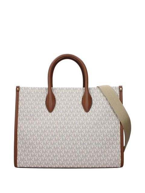 Michael Kors monogram-print logo-lettering tote bag - Neutrals - zdjęcie produktu nr 2