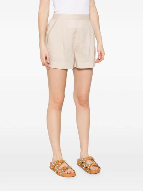 MC2 Saint Barth Amani pleated shorts - Neutrals
