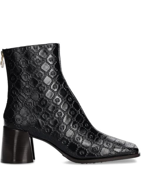 Marine Serre 70mm embossed ankle boots - Black - zdjęcie produktu nr 1