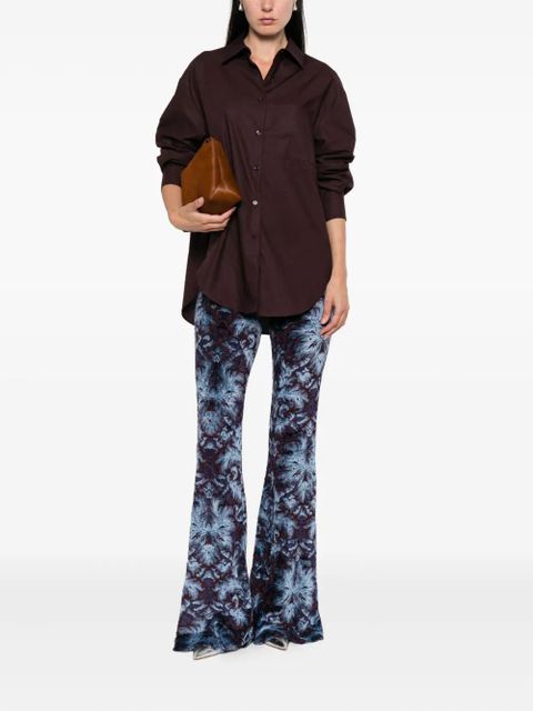 ETRO abstract-pattern trousers - Blue