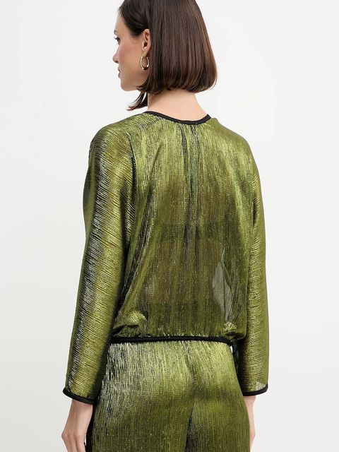 Forte Forte koszula damska kolor zielony regular 14105.my.shirt