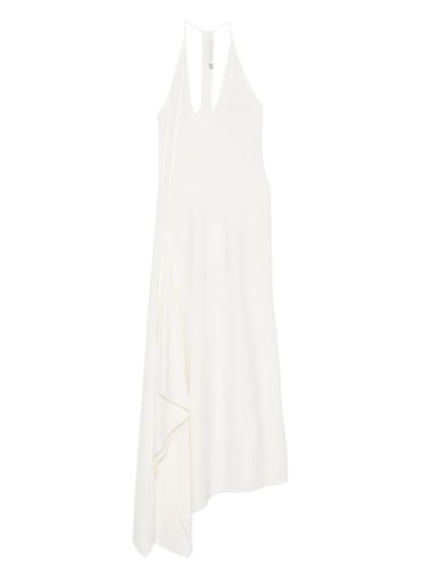 Christopher Esber draped asymmetric dress - White