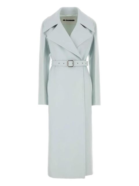 Jil Sander belted cashmere coat - Blue - zdjęcie produktu nr 1