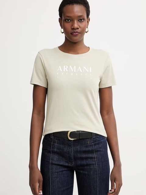 Armani Exchange T-shirt damski bawełniany - zdjęcie produktu nr 1