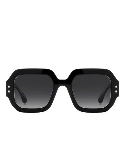 Isabel Marant Eyewear geometric-frame sunglasses - Black - zdjęcie produktu nr 1
