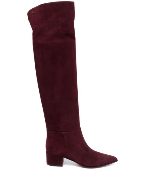 Gianvito Rossi knee-high suede boots - Red - zdjęcie produktu nr 1