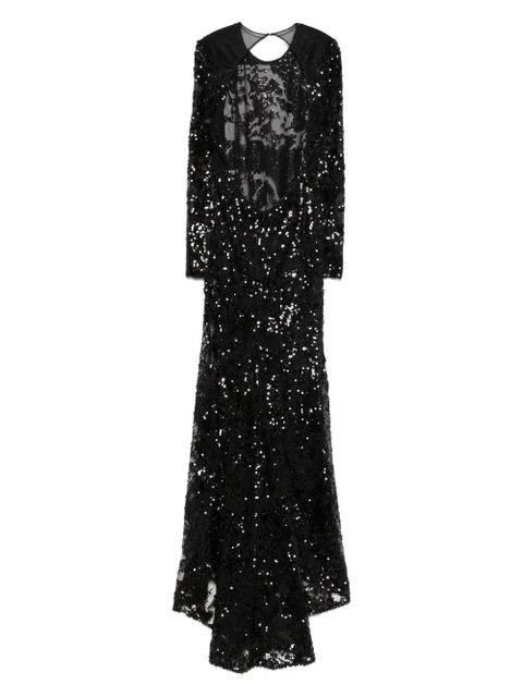 Victoria Beckham sequined tulle gown - Black - zdjęcie produktu nr 2