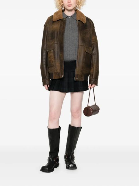 Miu Miu pleated mini skirt - F0D3Z