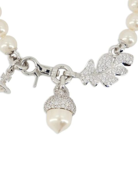 Vivienne Westwood pearl charm necklace - White