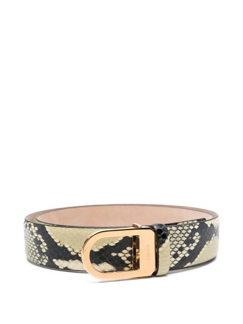 KHAITE snakeskin-effect buckled belt - Neutrals - zdjęcie produktu nr 1