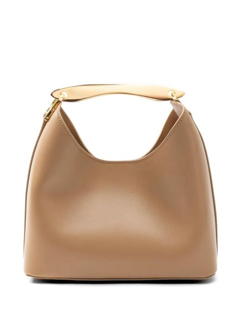 Elleme small Boomerang metal-handle leather bag - Brown - zdjęcie produktu nr 2