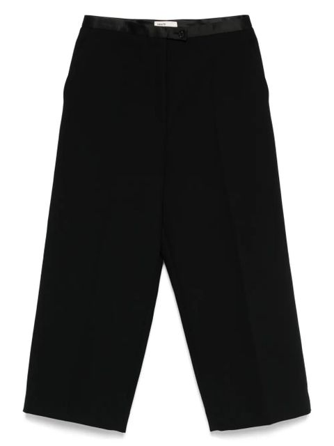 KHAITE wide-leg cropped trousers - Black - zdjęcie produktu nr 1