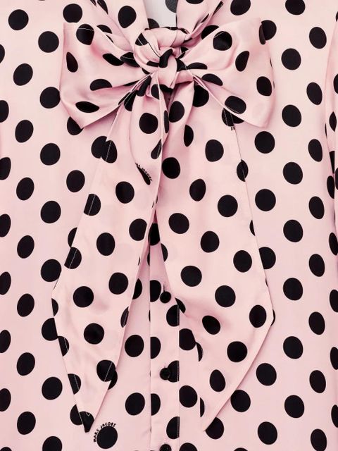 Marc Jacobs polka-dot pattern pleated mini dress - Pink - zdjęcie produktu nr 2