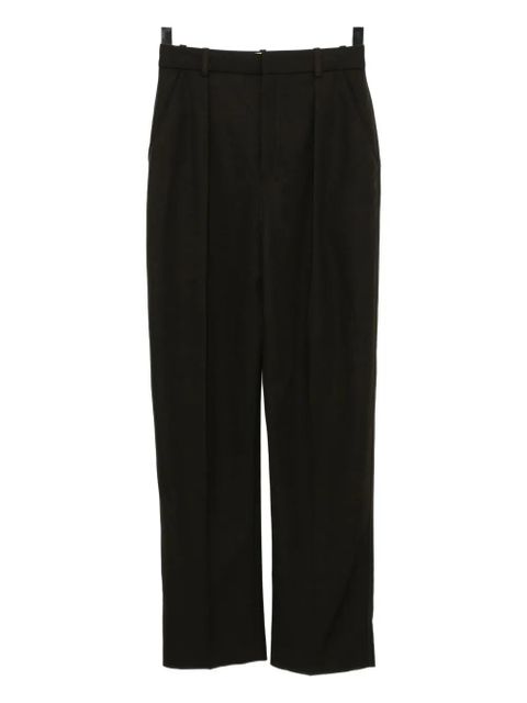 LEMAIRE pleated straight-leg trousers - Brown