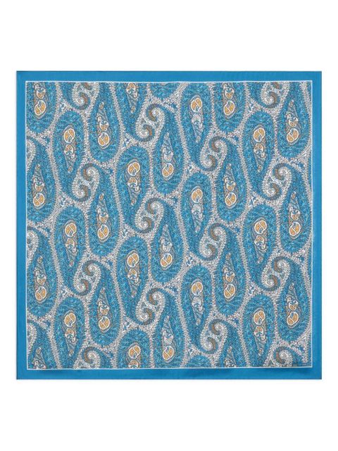 ETRO paisley silk scarf - Blue - zdjęcie produktu nr 1