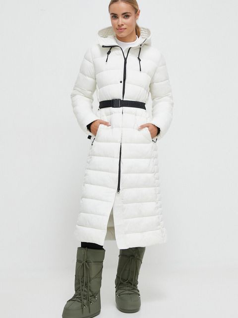 Didriksons kurtka damska kolor biały zimowa