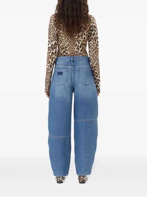 GANNI leopard print long sleeve top - Brown - zdjęcie produktu nr 2