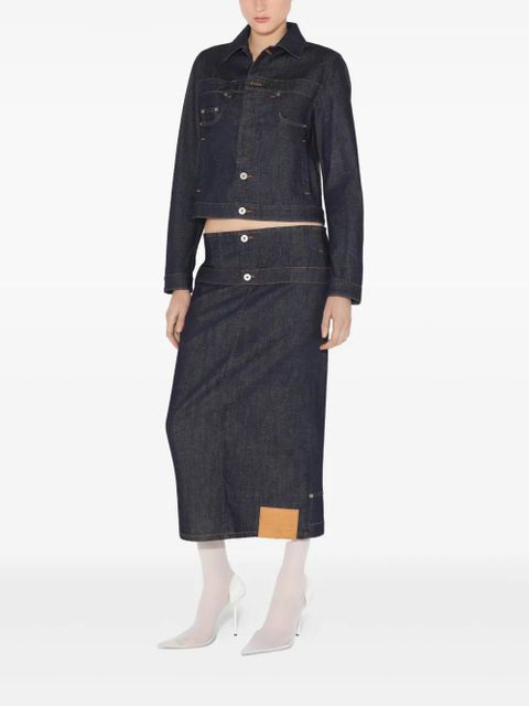 Jean Paul Gaultier Inverted denim jacket - Blue